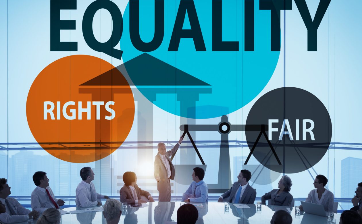 Establishing Credibility and Trust with Your Audience Equality Parity Balance Justice Fair Concept
